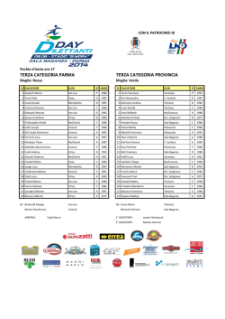 TERZA CATEGORIA PARMA TERZA