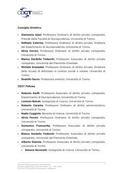 Consiglio Direttivo Gianmaria Ajani, Professore Ordinario di