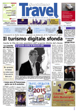 Il turismo digitale sfonda