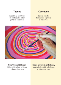 Programma - Autonome Provinz S&uuml;dtirol