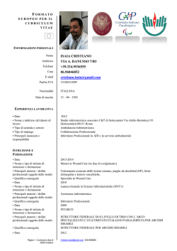 Scarica il Curriculum in PDF
