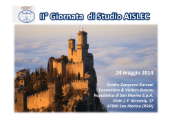 Programma Congresso AISLEC 2014
