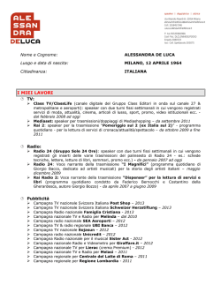 Scarica il Curriculum