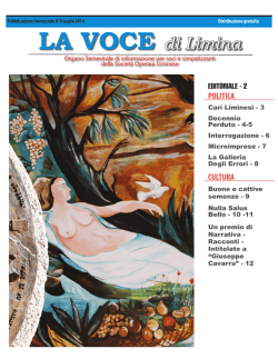 La voce di Limina Edicion No 8 ITALIANO