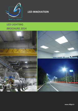 LED LIGHTING BROCHURE 2014 LED INNOVATION