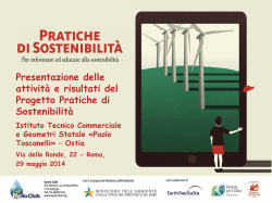 Presentazione delle attivit&agrave; e risultati del Progetto