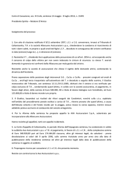 Corte di Cassazione, sez. III Civile, sentenza 14 maggio - 8