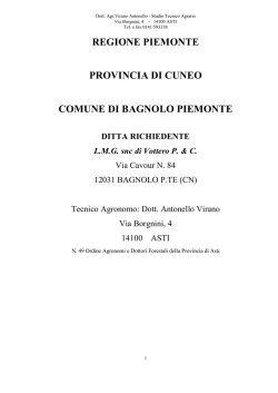 REGIONE PIEMONTE PROVINCIA DI CUNEO COMUNE DI