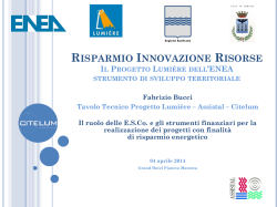 Bucci - Progetto Lumi&egrave;re