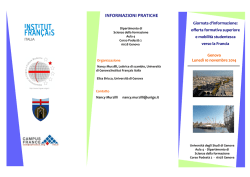 INFORMAZIONI PRATICHE - Alliance fran&ccedil;aise Genova