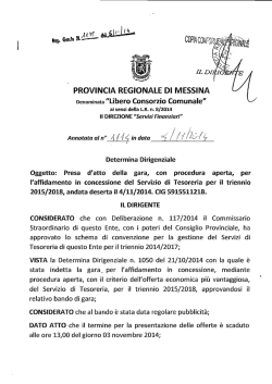 D.D. 1179 N 1114 - Provincia Regionale di Messina