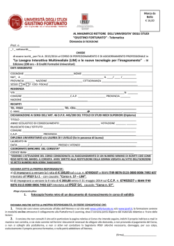 Corso LIM - Universit&agrave; Telematica Giustino Fortunato