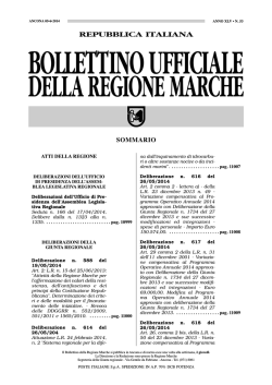Bollettino Ufficiale della Regione Marche n. 53 del 5 giugno 2014