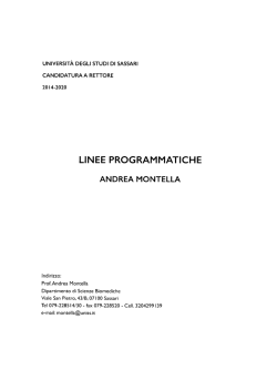 Andrea Montella - Universit&agrave; degli Studi di Sassari