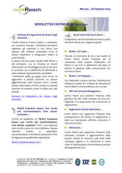 NEWSLETTER CENTRO REACH