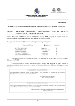 Syndial – Comune Monte