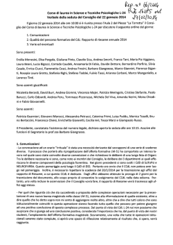 lle-m&deg; 66 md, - Corso di Laurea Triennale in Scienze e Tecniche