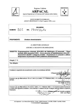 Page 1 4ARPA Regione Calabria ARPACAL Agenzia Regionale per
