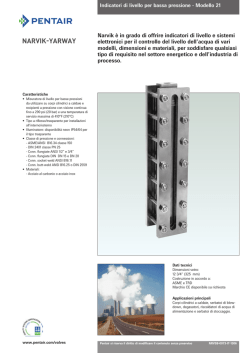 Narvik-Yarway Level Gauges, Model 21 low pressure