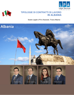 IN ALBANIA - LPA Law Firm Albania