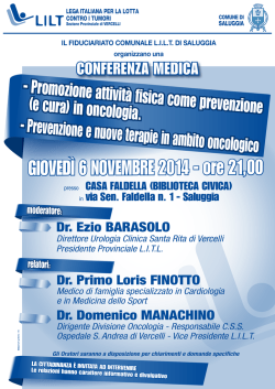 Bozza Loc LILT Saluggia - Lega Italiana per la lotta contro i tumori