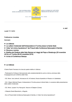 Le Udienze Le Lettere Credenziali dell