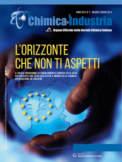 Organo Ufficiale della Societ&agrave; Chimica Italiana anno XCVI N&deg; 3