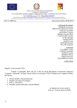 Convocazione GLH - Caminiti