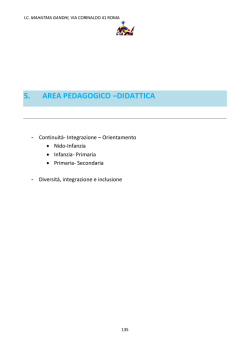 5. AREA PEDAGOGICO &ndash;DIDATTICA