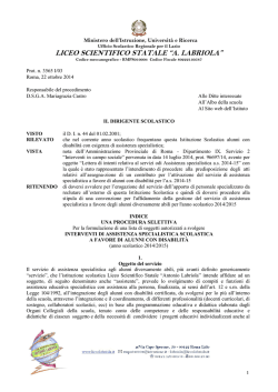scarica Bando - Liceo Scientifico Statale “Antonio Labriola”