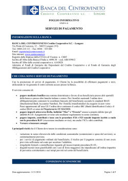 SERVIZI DI PAGAMENTO