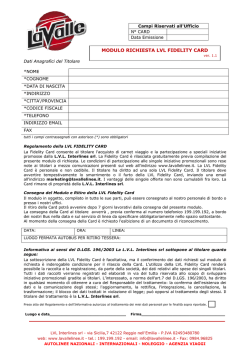 Modulo LVL Fidelity Card