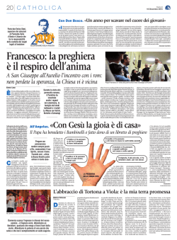 Il Bicentenario di Don Bosco su Avvenire &ndash; 16 dicembre