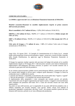 approvata dal CdA la Relazione Finanziaria