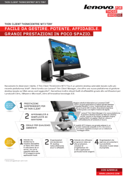 facile da gestire. potente. affidabile. grandi prestazioni in