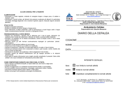 Diario Cefalee - Azienda ULSS 16 Padova