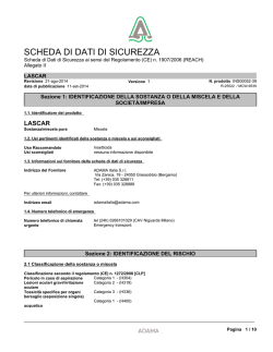 Scheda di sicurezza CLP