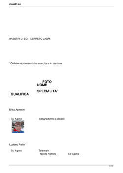 maestri sci - Scuola Sci Cerreto Laghi