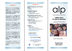 Clicca qui per scaricare il programma formativo 2014-2015