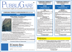 Postetutela SpA COMPAGNIA TIRRENA DI ASSICURAZIONI SPA in