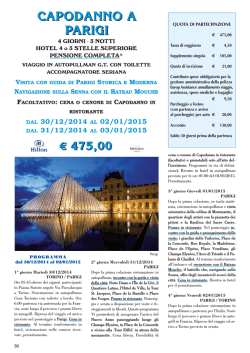 apodanno a - Seriana Viaggi