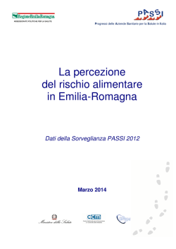 La percezione del rischio alimentare in Emilia-Romagna