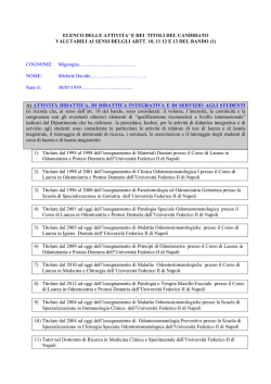 Elenco - Universit&agrave; degli Studi di Napoli Federico II