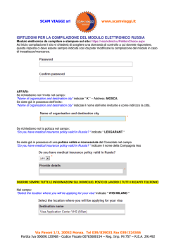 russia istruzioni per compilazione modulo