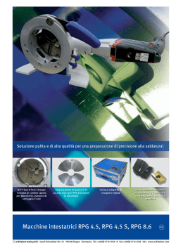 Macchine intestatrici RPG 4.5, RPG 4.5 S, RPG 8.6
