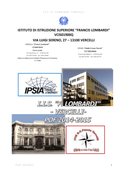 P.O.F. 14/15 - ITIS Faccio