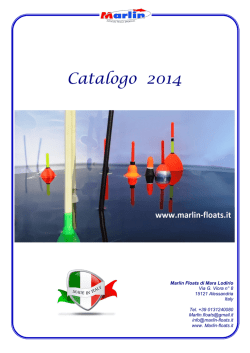 catalogo completo - marlin floats produzione galleggianti per la pesca