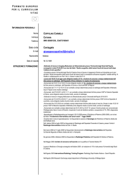 Curriculum vitae - Casa Salute | Studio medico associato