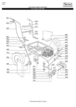 LISTA DELLE PARTI E ESPLOSO Traccialinee LINE-PRO