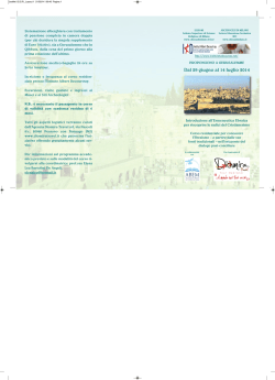 Programma completo - Chiesa di Milano